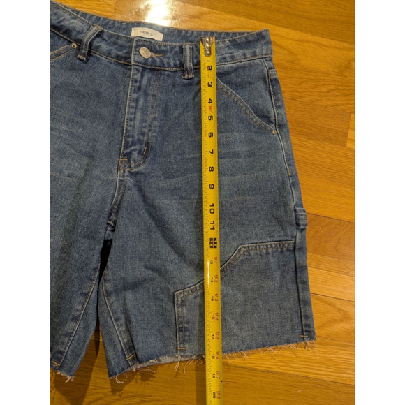 Forever 21 NWT Denim Shorts Jorts Size 27 Blue - Picture 8 of 11